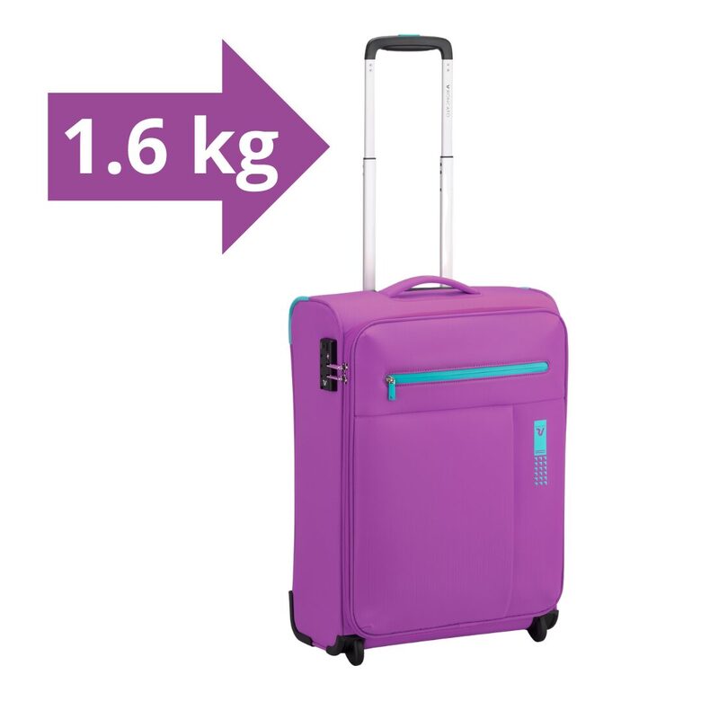 Koferis-viegls-rokas-bagāža-2-riteņi-LiteSoft-1.6-kg-violets