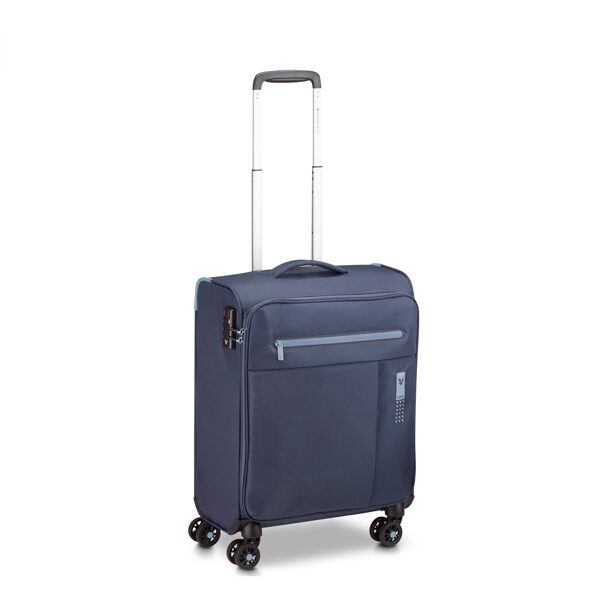 Koferis-rokas-bagāža-4-riteņi-1,7kg-LiteSoft-zils